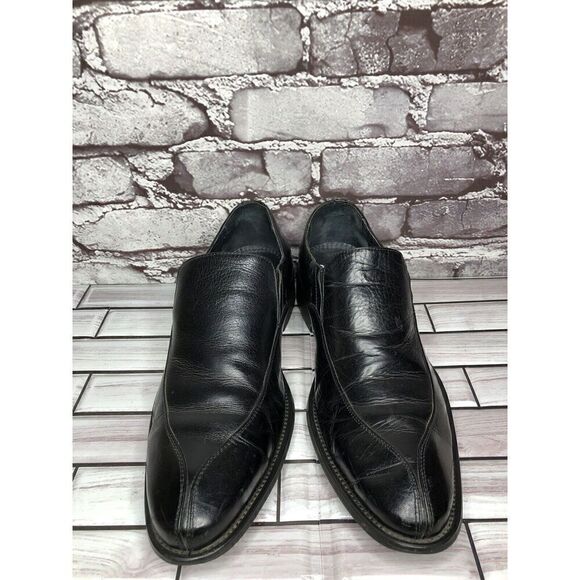 Via Spiga Delano Black Leather Pointed Loafers Dress Shoes Men’s sz 7M US/41.5EU main image 15